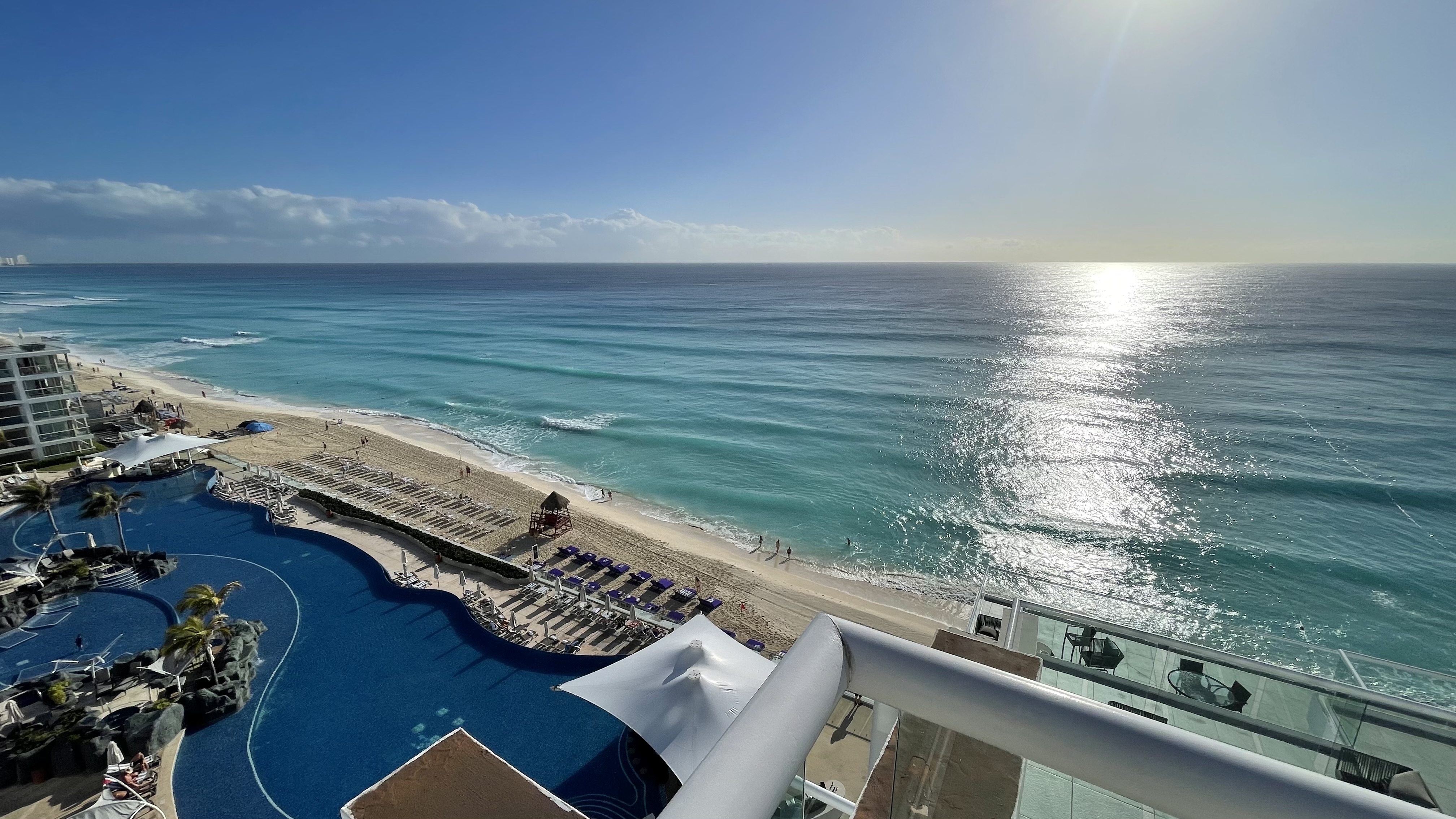 Oceanfront view in Cancun